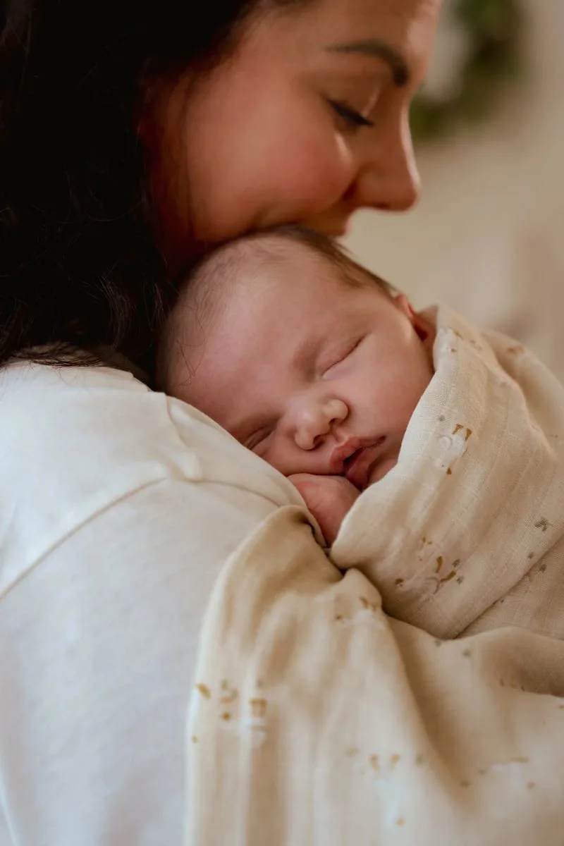 Swaddle - 120 cm - Newborn Naturals - Little Goose by Little Dutch in Beige – product photo 2 of 4