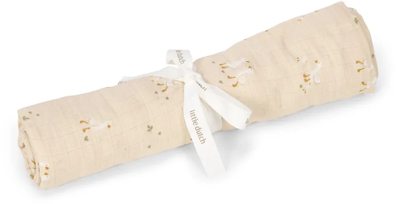 Swaddle - 120 cm - Newborn Naturals - Little Goose by Little Dutch in Beige – product photo