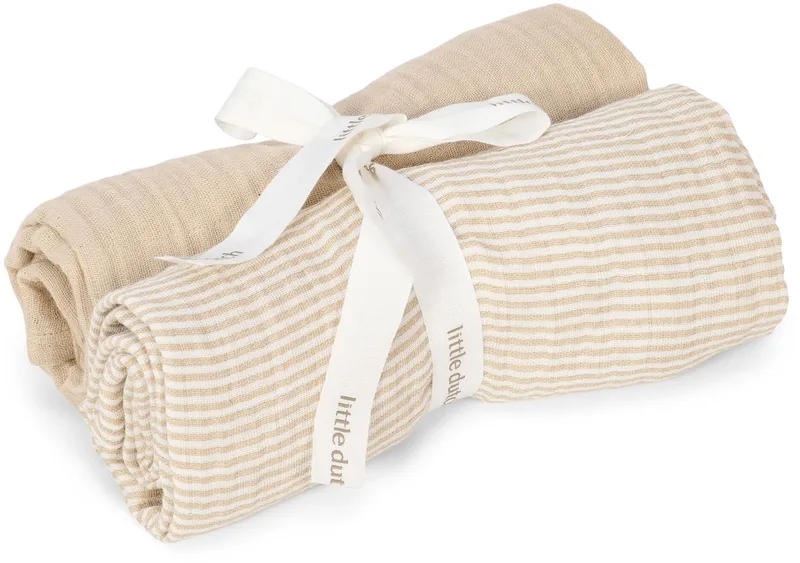 Swaddle - Beige - Essentials van Little Dutch in Beige – Essentials – productfoto