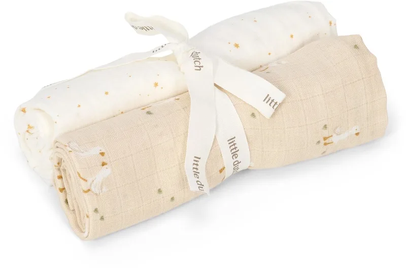 Swaddle - Beige - Newborn Naturals - Little Goose by Little Dutch in Beige – Little Goose – product photo