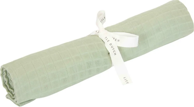 Swaddle - Maat 120 cm - Essentials van Little Dutch in Groen – productfoto