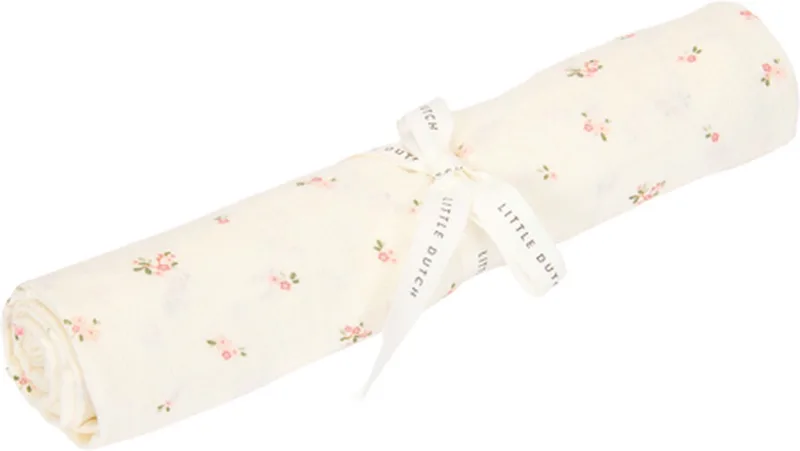 Swaddle - Maat 120 cm - Fairy Garden - Fairy Blossom van Little Dutch in Wit – productfoto