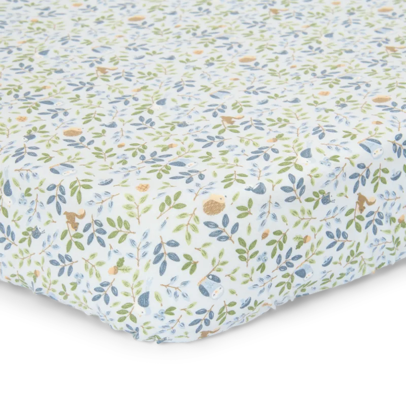 Wieg hoeslaken - Forest Friends - Forest Adventure by Little Dutch in Blue – product photo 2 of 2
