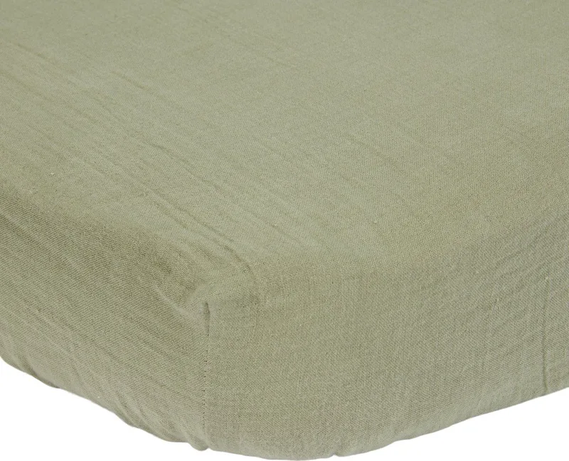 Wieg hoeslaken - Little Farm by Little Dutch in Green – product photo 2 of 2