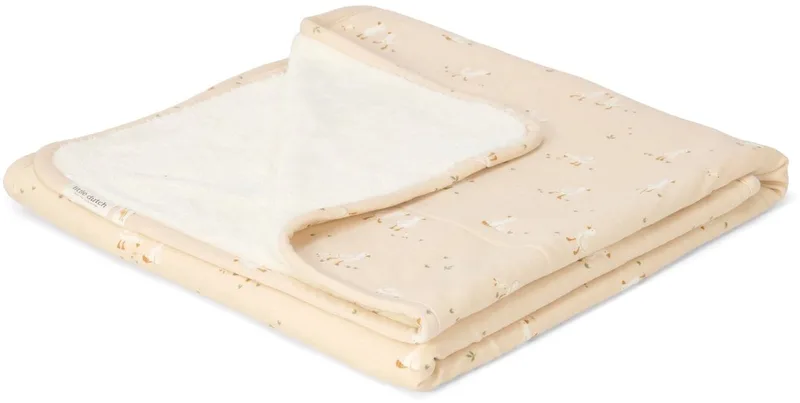 Wiegdeken - Fleece - Newborn Naturals - Little Goose by Little Dutch in Beige – product photo