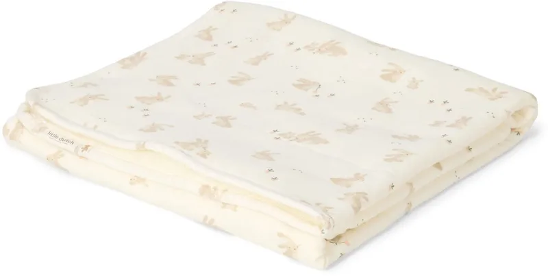 Wiegdeken - Newborn Naturals - Baby Bunny från Little Dutch i Vit – produktbild