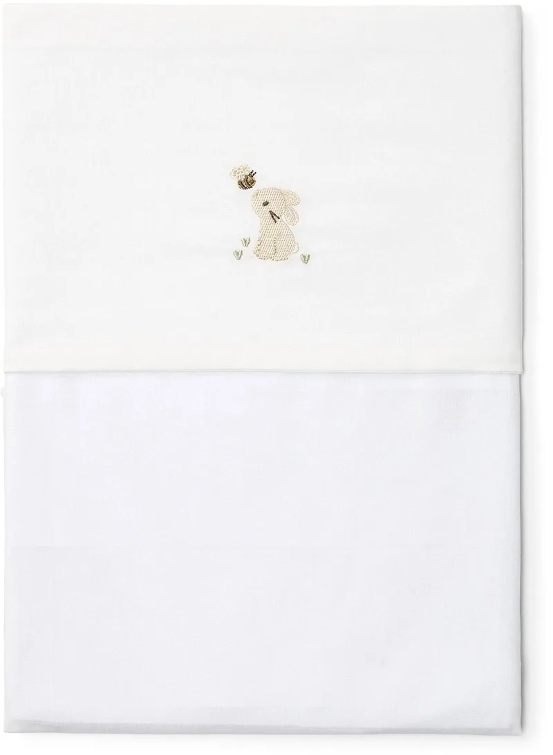 Wieglaken - Wit - Newborn Naturals - Baby Bunny by Little Dutch in Wit – Baby Bunny – product photo