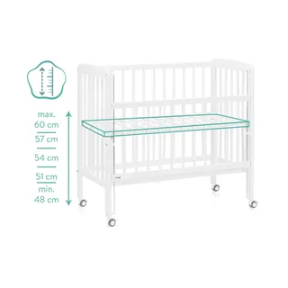 Beistellbett Nino 90x45 cm van littleworld in Wit, 95 × 51 × 91 mm – productfoto 3 van 3