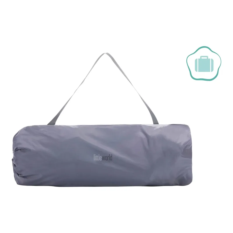 Laufgitter Luxus 6-eckig mit einfacher Klappfunktion de littleworld en Gris – photo produit 3 sur 3