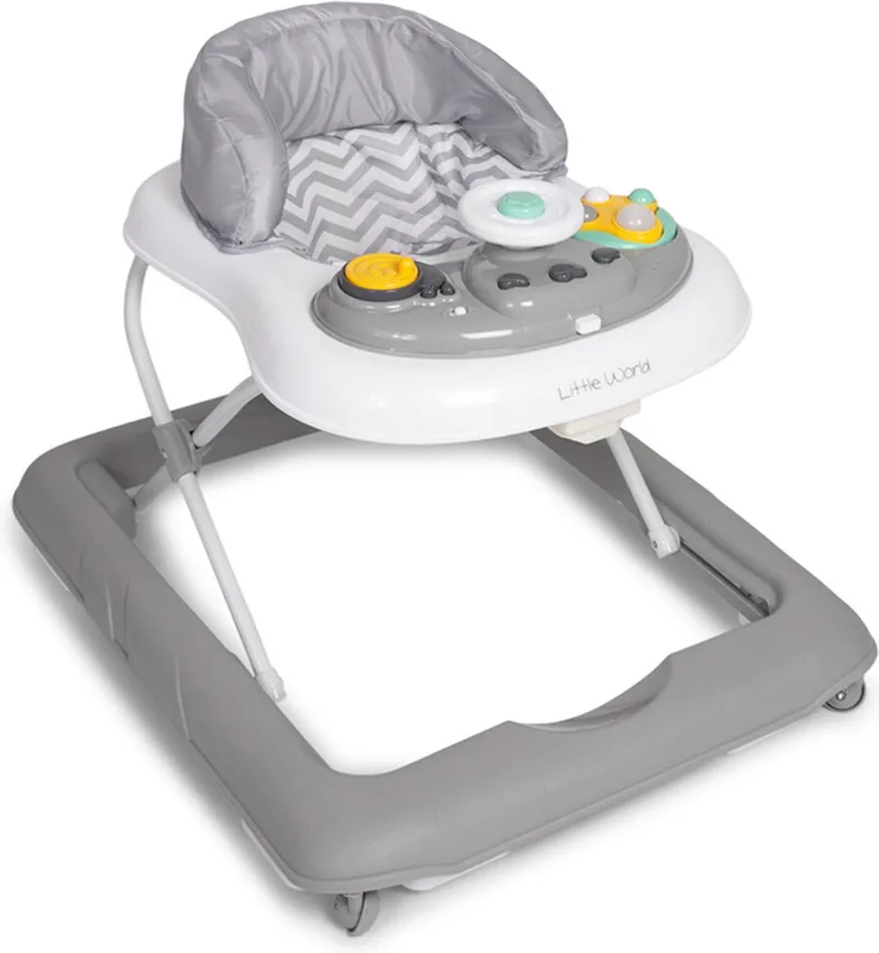 Loopstoel - Babywalker Pluto från littleworld i Grå – produktbild