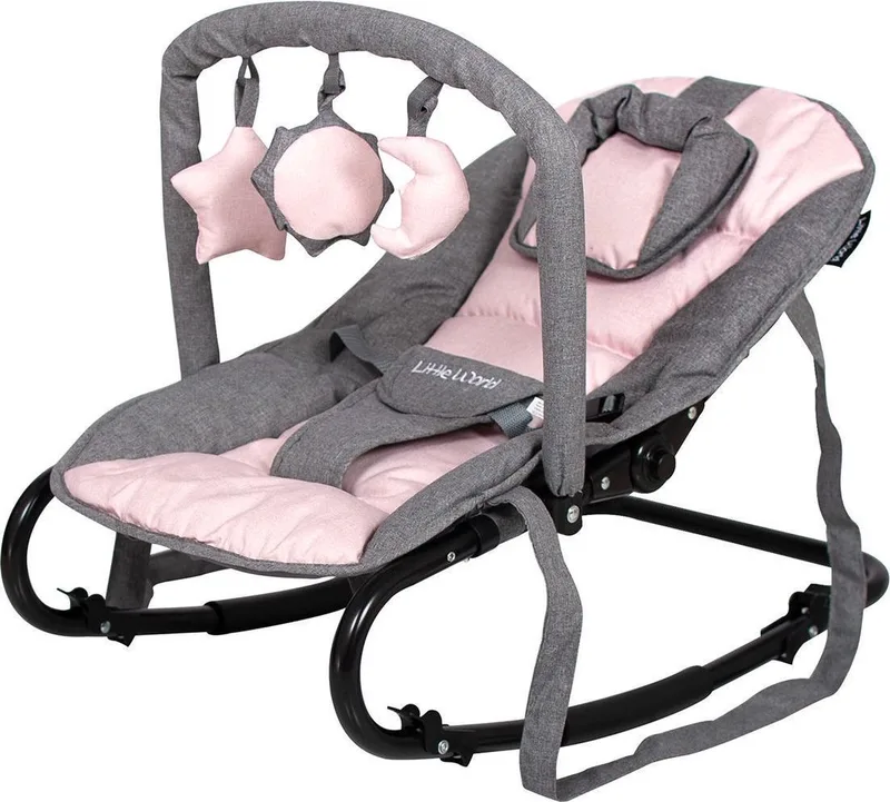 Wipstoel Starwing Grey Pink de littleworld en Grijs en roze – photo produit