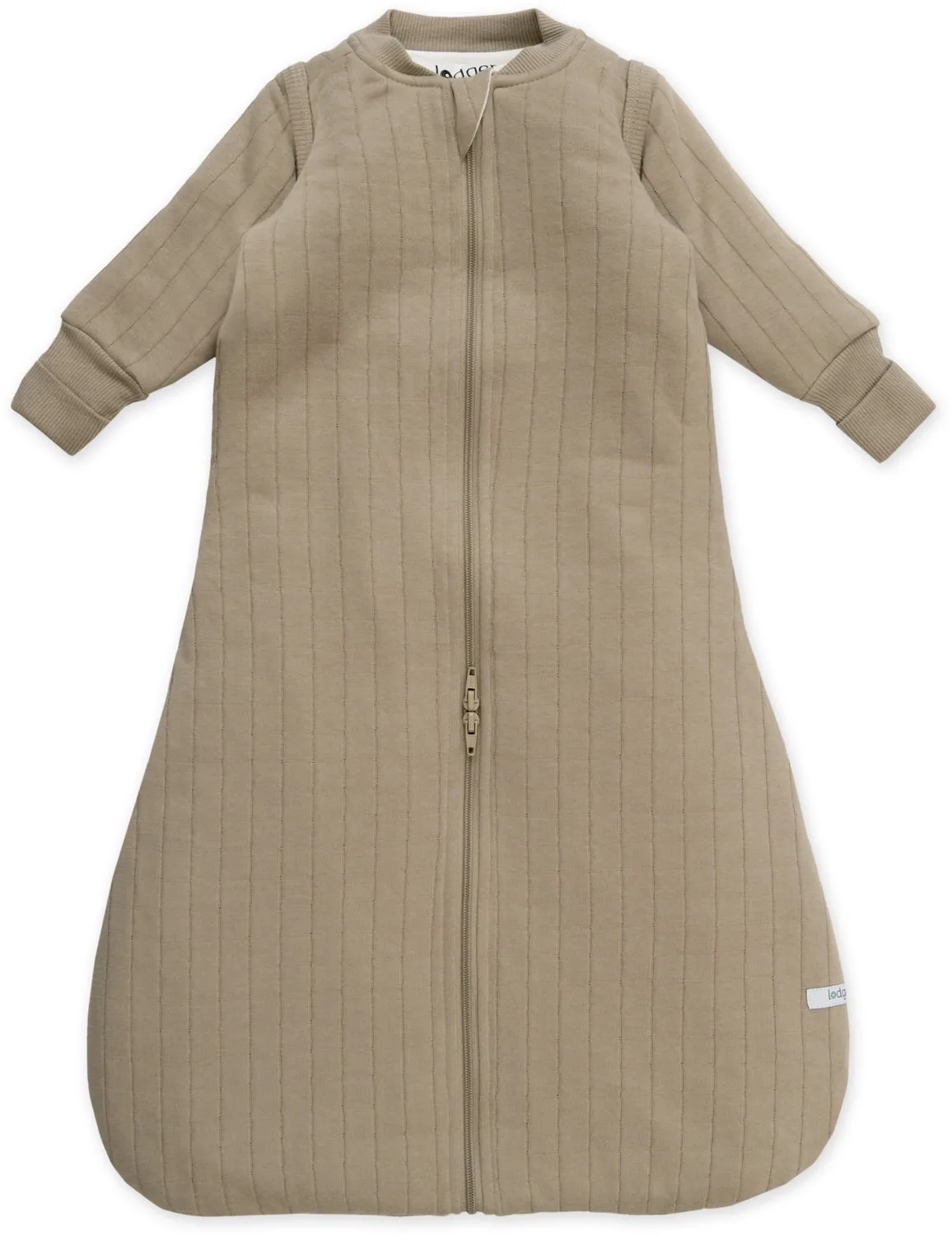 Baby slaapzak - 2.5 TOG - 62 cm - Biologisch katoen - Anti-krabwantjes - Slaapzak 2.5 TOG - Hopper Solid från Lodger i Brun – produktbild