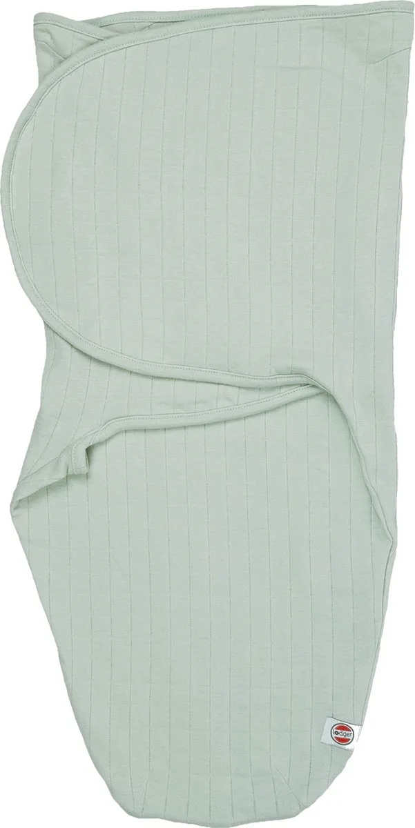 Bundler - Inbakerslaapzak - 0.3 TOG - 60cm (0-4M) - Biologisch Katoen - Inbakerdoek by Lodger in Green – product photo