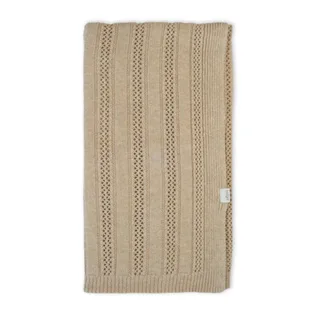 Deken Lodger Dreamer Pointelle Merino 80x100 Beige by Lodger – product photo 3 of 4