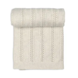 Deken Lodger Dreamer Pointelle Merino 80x100 Birch van Lodger – productfoto 2 van 4