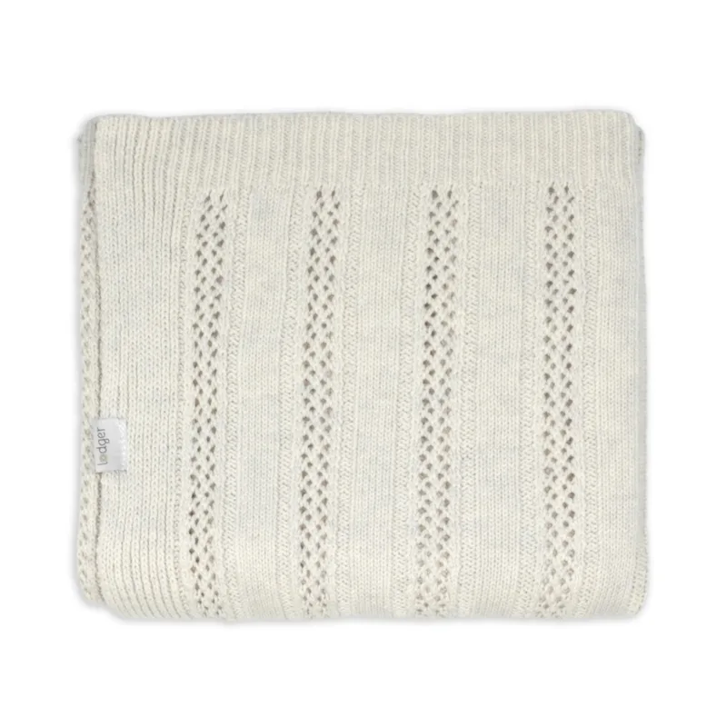 Deken Lodger Dreamer Pointelle Merino 80x100 Birch van Lodger – productfoto 1 van 4