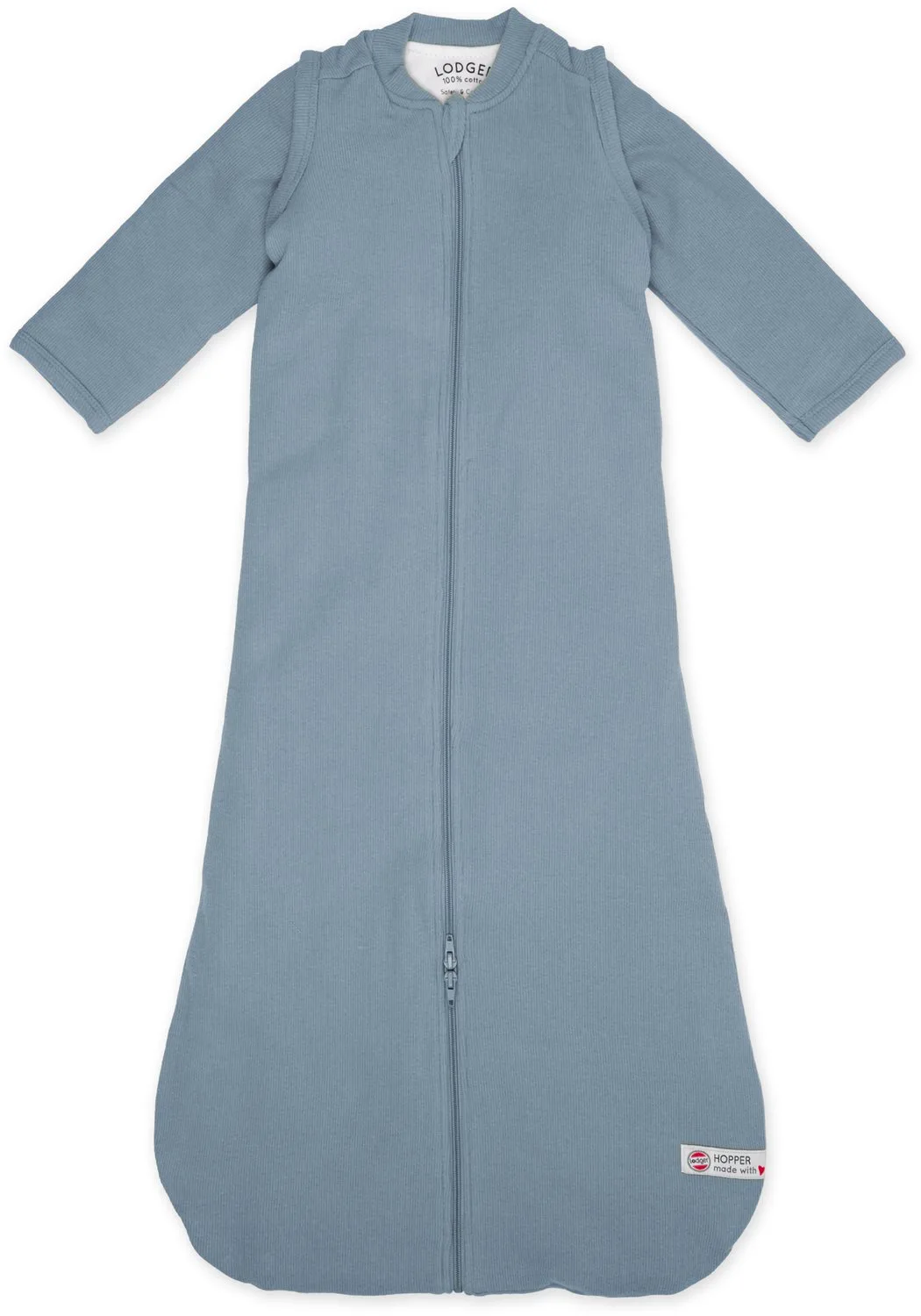 Hopper - Baby Slaapzak Winter met afritsbare mouwen - 104cm - 3.3 TOG - Autostoel - Winterslaapzak van Lodger in Blauw – productfoto