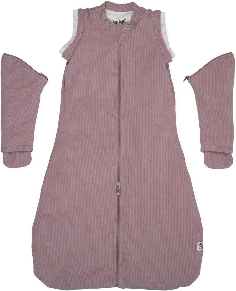 Hopper - Baby Slaapzak Winter met afritsbare mouwen - 80cm - 3.3 TOG - Autostoel - Winterslaapzak de Lodger en Violet – photo produit