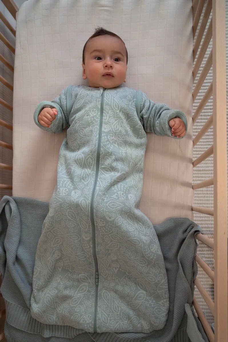 Hopper - Babyslaapzak met Afritsbare Mouwen - 80cm - 2.4 TOG - Autostoel - Slaapzak Baby Winter de Lodger en Vert – photo produit