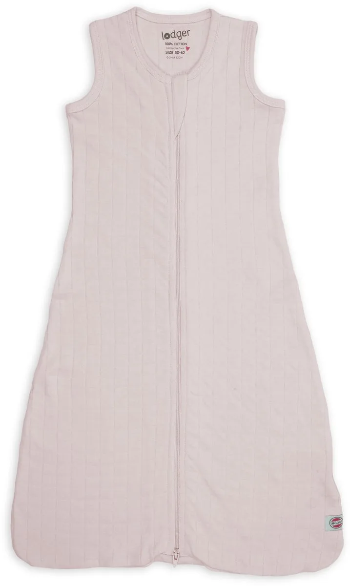 Hopper - Hydrofiele Slaapzak Baby - Roze - 0.3 TOG - 62cm - Biologisch Katoen - Zomerslaapzak & Babyslaapzak de Lodger en Crème – photo produit