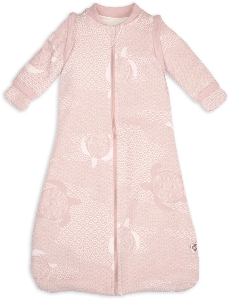 Hopper - Newborn Slaapzak met Afritsbare Mouwen - 62cm - 2.4 TOG - Autostoel & Antikrabwantjes - Winterslaapzak by Lodger in Pink – product photo