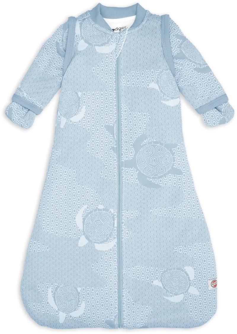 Hopper - Newborn Slaapzak met Afritsbare Mouwen - 62cm - 2.4 TOG - Autostoel & Antikrabwantjes - Winterslaapzak van Lodger in Blauw – productfoto