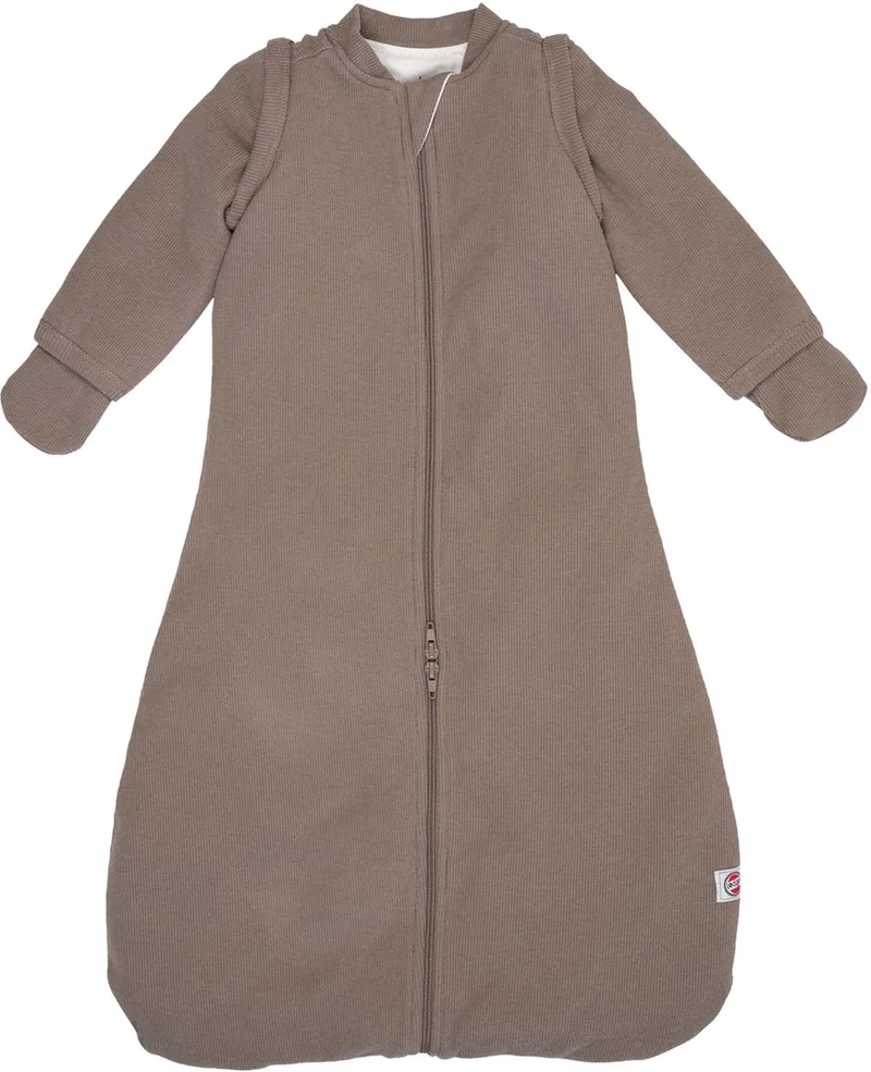 Hopper - Newborn slaapzak met afritsbare mouwen - 62cm - 3.3 TOG - Autostoel - Slaapzak Baby Winter by Lodger in Brown – product photo