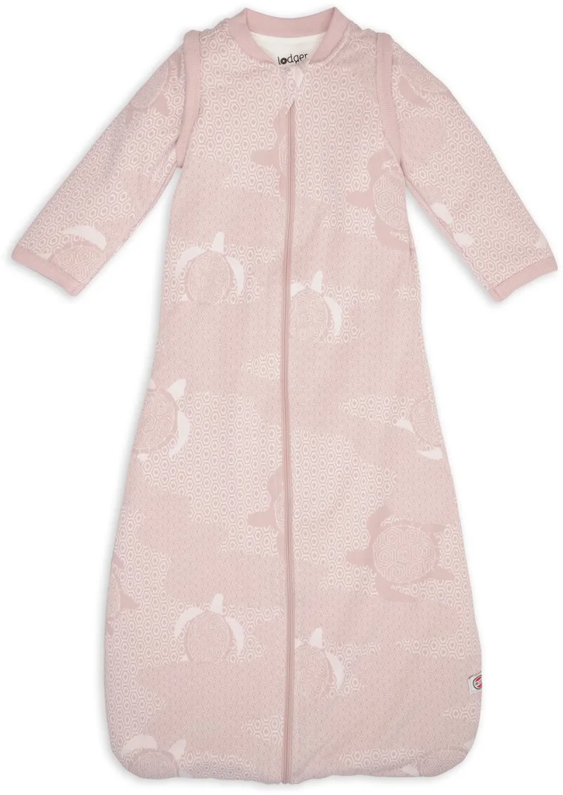 Hopper - Slaapzak baby met Afritsbare Mouwen - 80cm - 2.4 TOG - Autostoel - Winterslaapzak van Lodger in Roze – productfoto