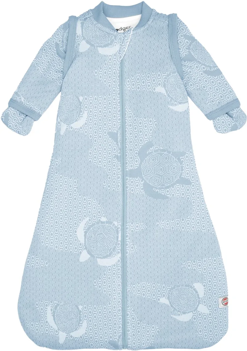 Hopper - Slaapzak baby met Afritsbare Mouwen - 80cm - 2.4 TOG - Autostoel - Winterslaapzak van Lodger in Blauw – productfoto