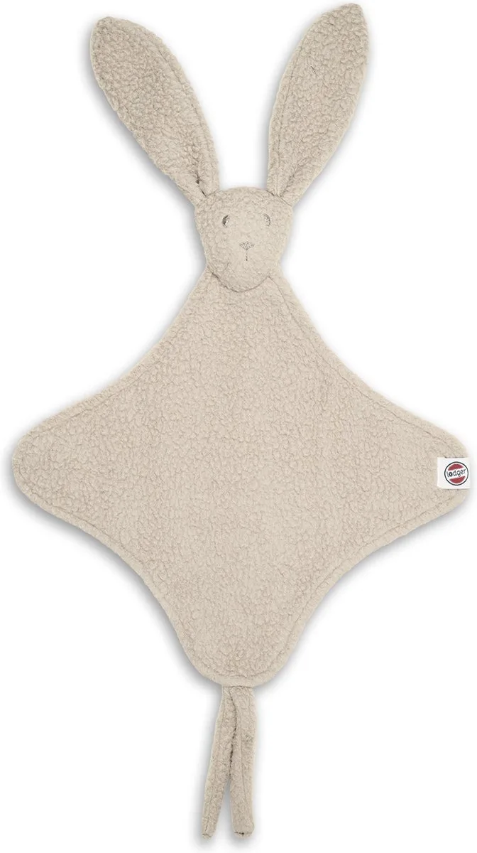 Knuffeldoek konijn - Speendoek - Teddy - Fleece van Lodger in Crème – productfoto