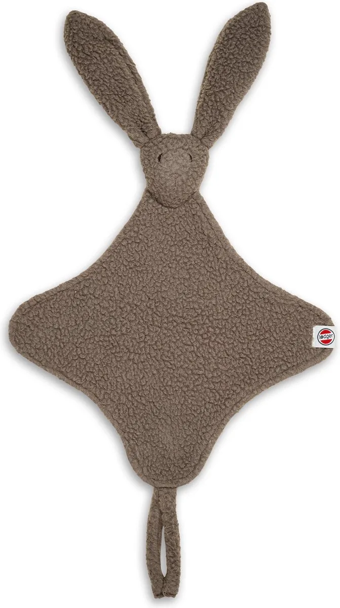 Knuffeldoekje - Speendoek - Konijn - Teddy fleece de Lodger en Marron – photo produit