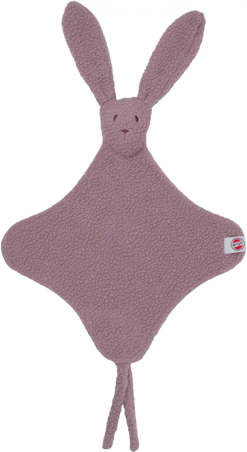 Speendoekje - Bunny Teddy Fleece - Rose by Lodger in Pink – product photo