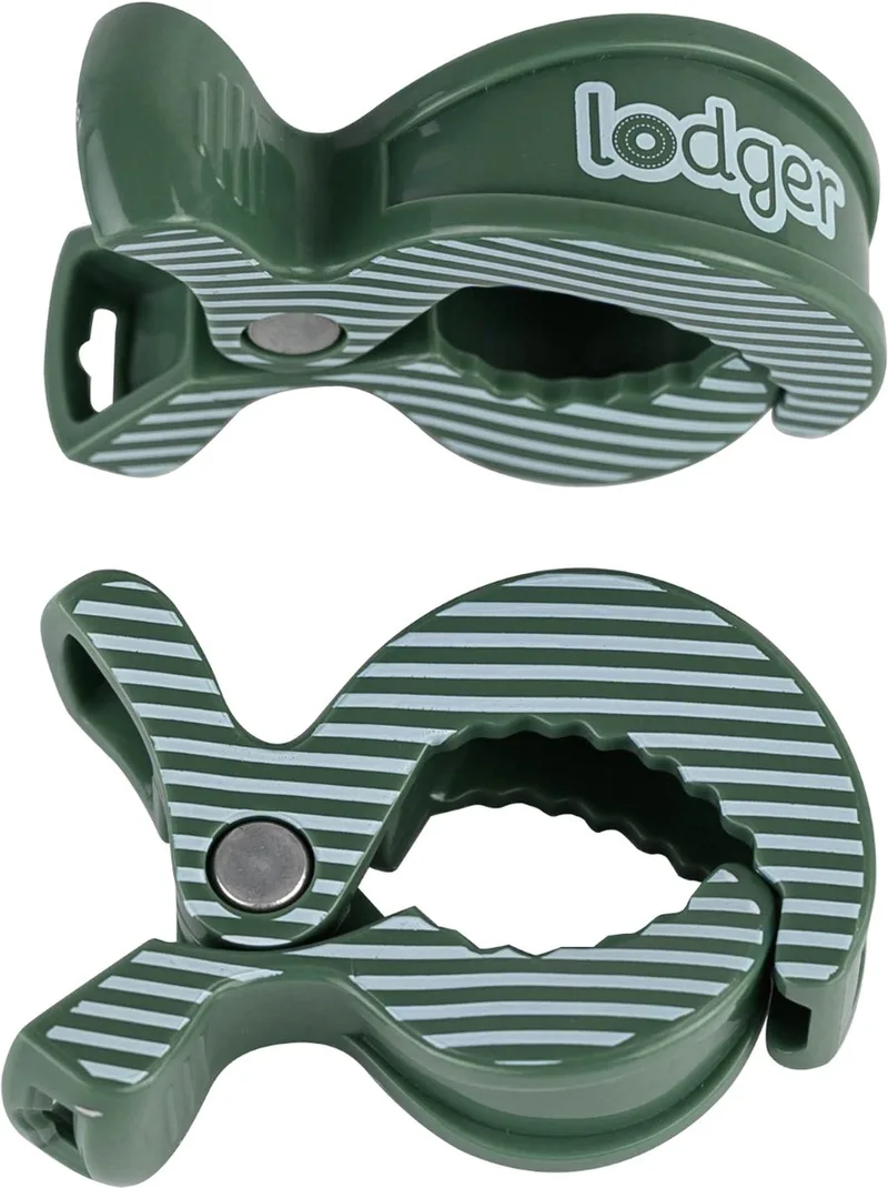 Swaddle Printed Clips Greenbay Stripe 2 Stuks by Lodger in Green – product photo
