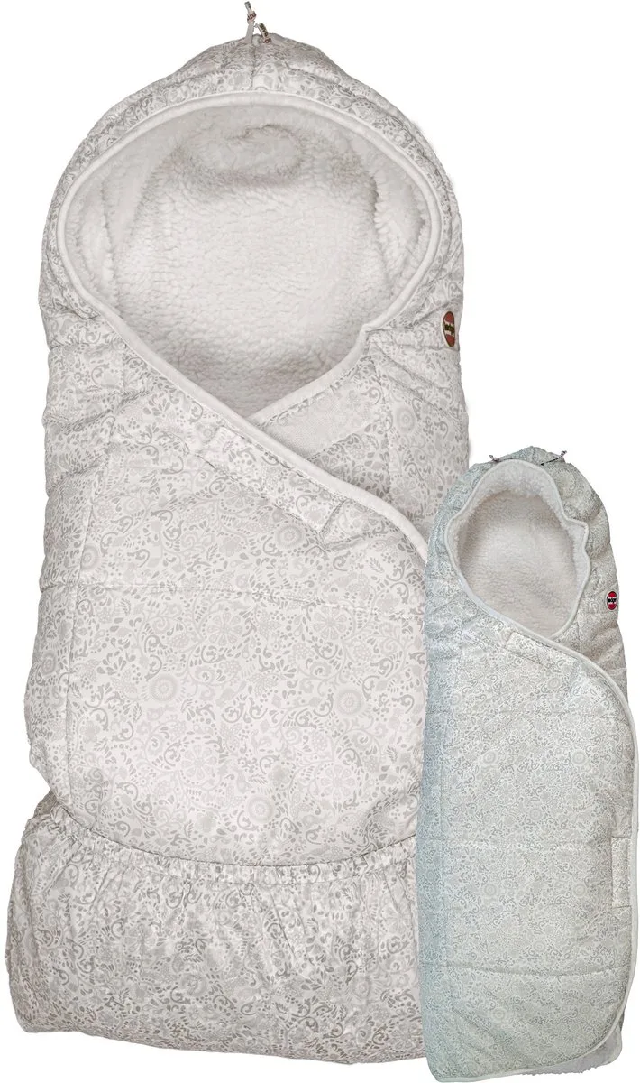 Wrapper - Wikkeldeken voor Autostoel - 0-9 Maanden - Winddicht & Warm - Omslagdoek baby by Lodger in White – product photo