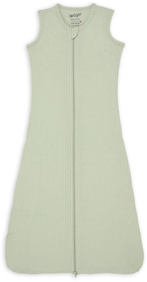Zomerslaapzak Baby - 0.3 TOG - 98 cm - 100% Katoen - Hydrofiele slaapzak & Slaapzak baby - Hopper Seersucker by Lodger in Green – product photo