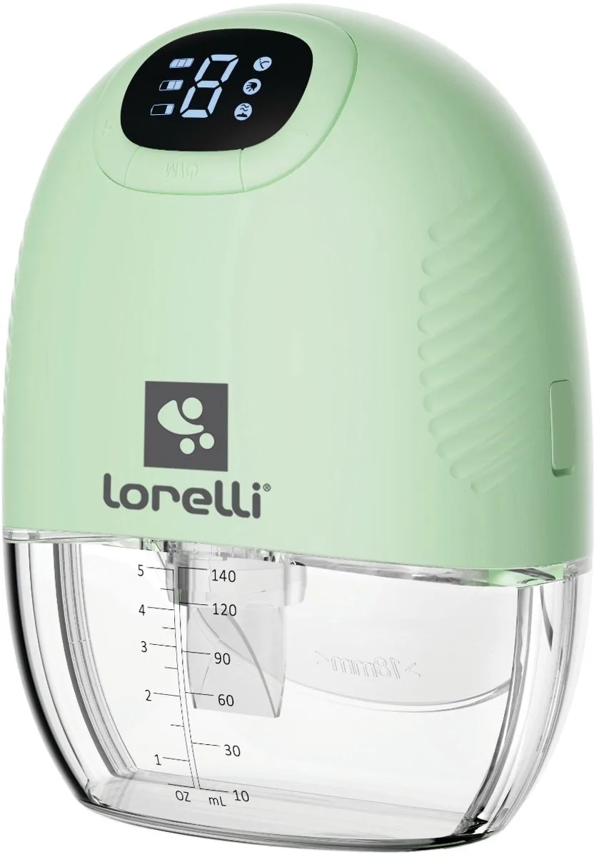 Alice Green Hands-Free Elektrische Borstkolf från Lorelli i Grön, Transparent – produktbild
