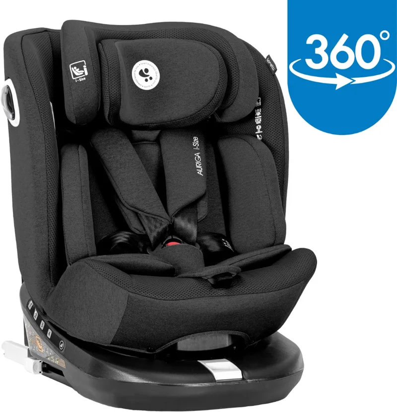 Auriga Black 40-150 cm 360° i-Size Autostoel fra Lorelli i Zwart – produktbillede