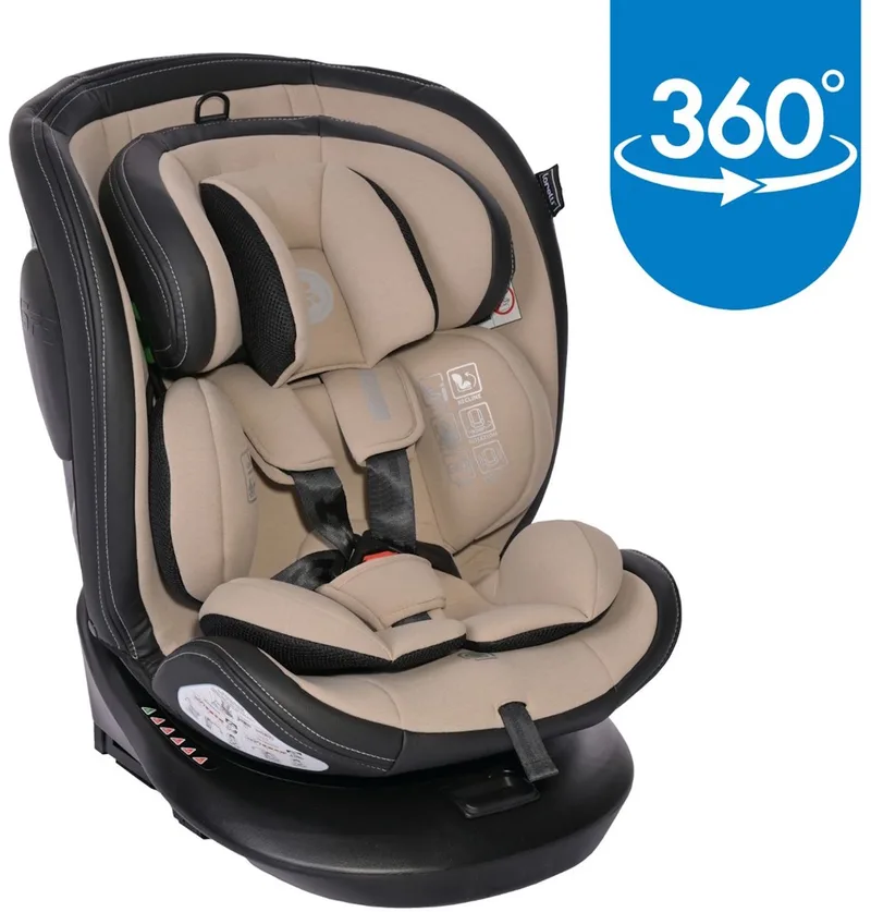 Aviator Autostoel - 40-150 cm - 360° Draaibaar - i-Size de Lorelli en Beige – photo produit