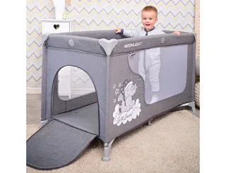 Baby-Reisebett Moonlight, ab Geburt, Laufstall, Seiteneingang, Tragetasche, Faltmatratze von Lorelli in Grün – Produktfoto 5 von 5