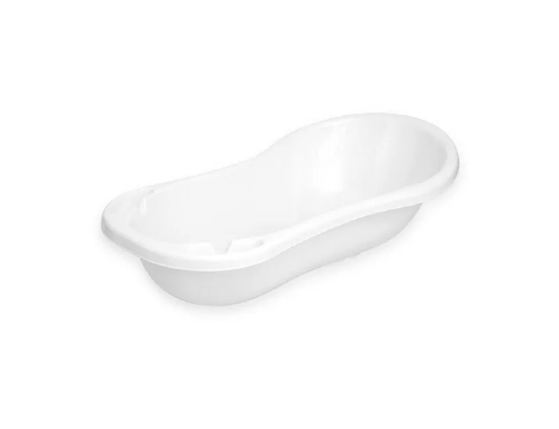 Babybadewanne 1013013, 100 cm, Ablagefächer, anatomische Form, Liegekomfort, ab Geburt fra Lorelli i Weiß – produktbillede