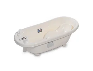 Babybadewanne Set-1013082, mit Badewannenständer, Badesitz, Wasserthermometer, Wasserablauf by Lorelli in White – product photo 3 of 5