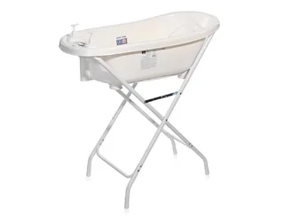 Babybadewanne Set-1013082, mit Badewannenständer, Badesitz, Wasserthermometer, Wasserablauf by Lorelli in White – product photo 2 of 5