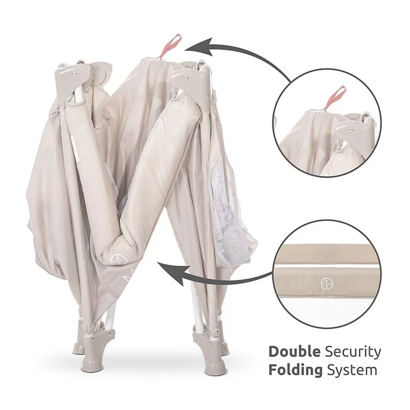 Campingbed/box Lorelli Beige Incl. Dakje van Lorelli – productfoto 4 van 4