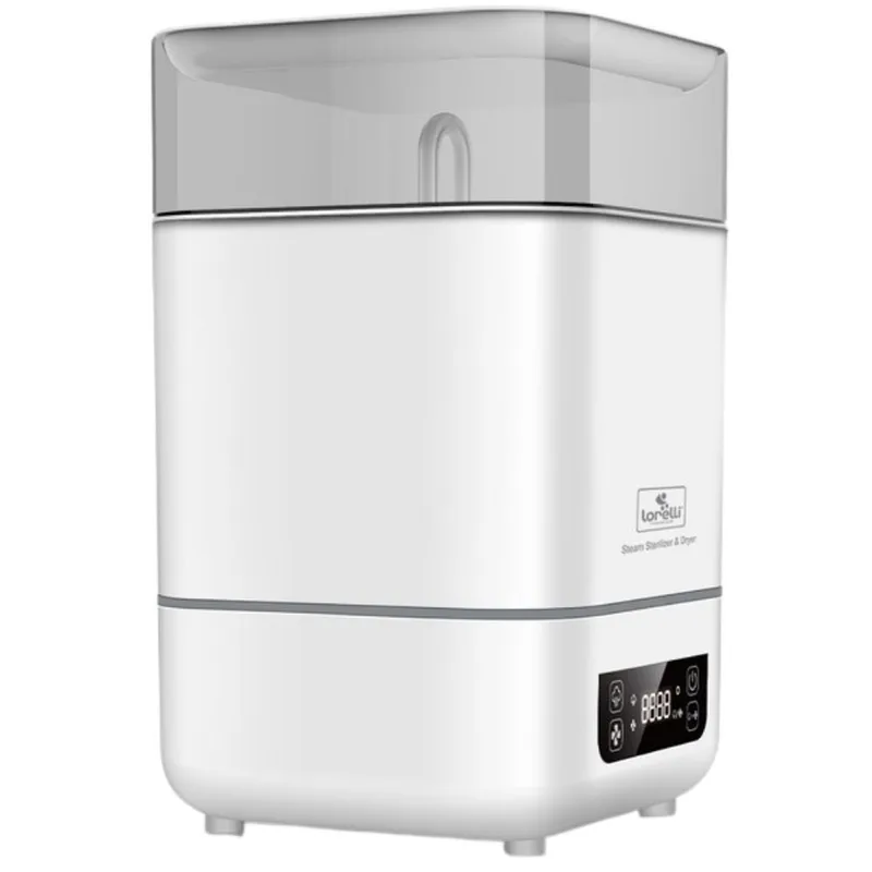 Dampfsterilisator 2 in 1, Touchscreen, 2 Körbe, Messbecher 100 ml, transparenter Deckel, tragbar by Lorelli in White – product photo 2 of 3