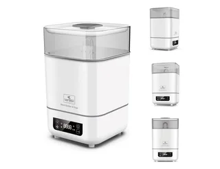 Dampfsterilisator 2 in 1, Touchscreen, 2 Körbe, Messbecher 100 ml, transparenter Deckel, tragbar by Lorelli in White – product photo 1 of 3