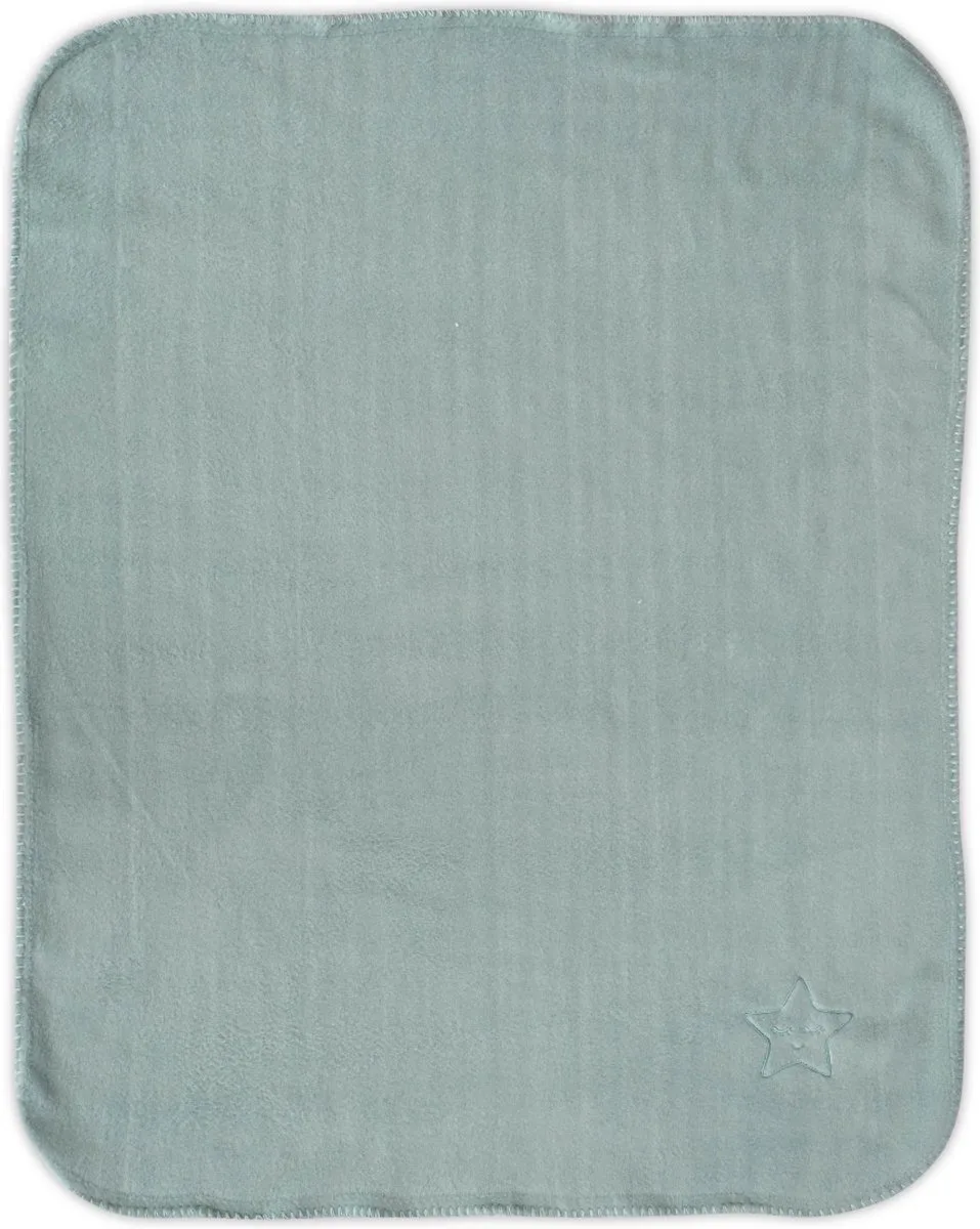 Fleece Mint Star 75x100cm Wiegdeken van Lorelli in Mintgroen – productfoto