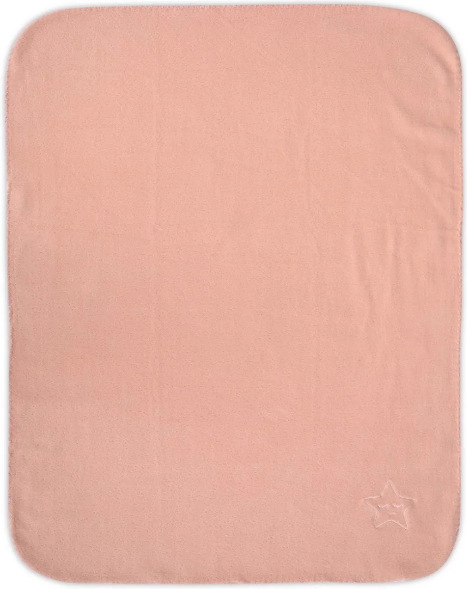 Fleece Rose Star 75x100cm Wiegdeken de Lorelli en Rose – photo produit