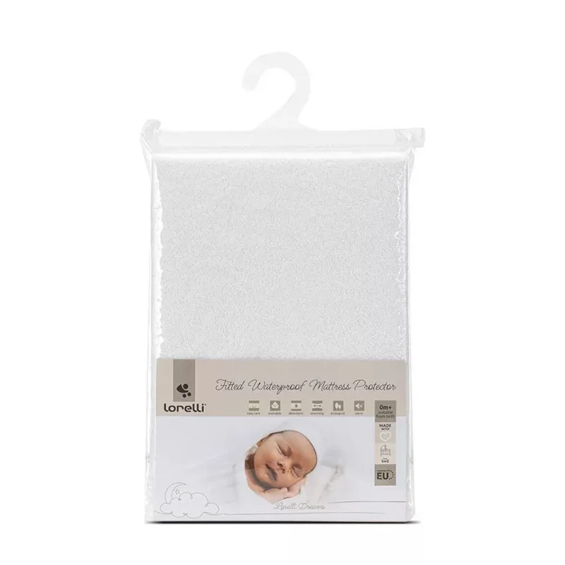Hoeslaken Ledikant Lorelli Molton Waterdicht 60x120 Wit by Lorelli – product photo 1 of 2