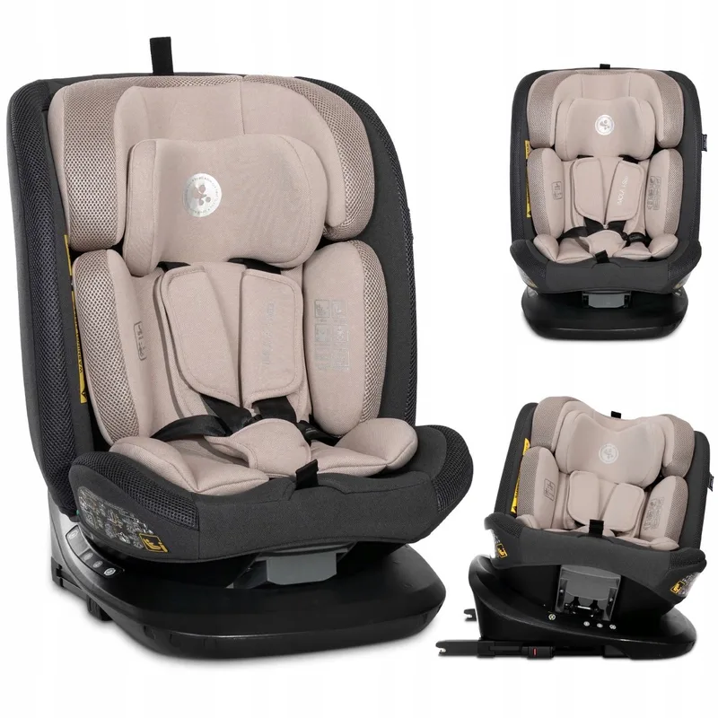 Imola Autostoel i-Size 40-150cm 360° Draaibaar Isofix de Lorelli en Beige – photo produit