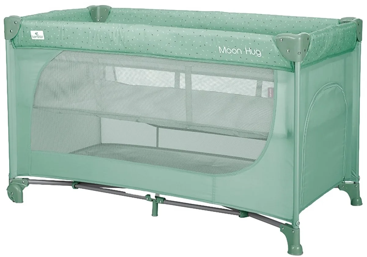 Moon Hug Green One Touch Fold 2 Niveaus Campingbed van Lorelli in Groen – productfoto